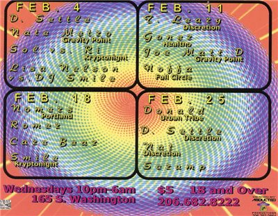 Wednesdays (Discretion) Feb calendar