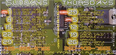 Integrated Sundays (Shotzys Everett) & Thursdays (Shotzys Smokey Point)