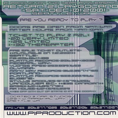 R2L Return 2 Laygoland (back)