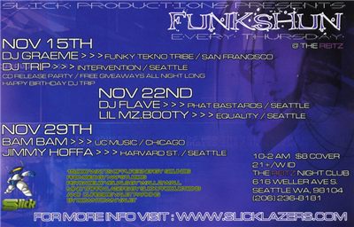 Slick Productions - Funkshun Thursdays