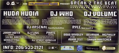 Break 2 The Beat - Kaleidoscope Record Tour 2001