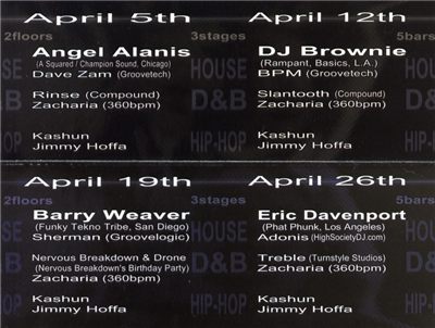 Alchemy - April Thursdays (back)
