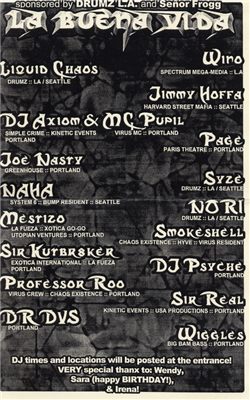 La Buena Vida (lineup)