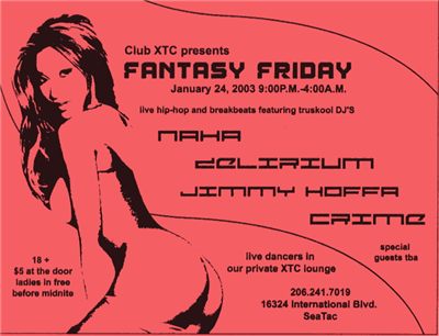Club XTC - Fantasy Friday