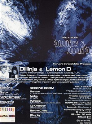 Harvard Street Mafia presents Dillinja & Lemon D