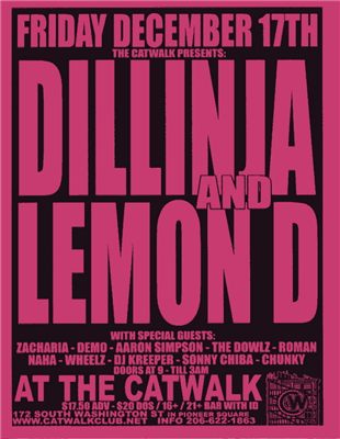 The Catwalk presents Dillinja and Lemon D