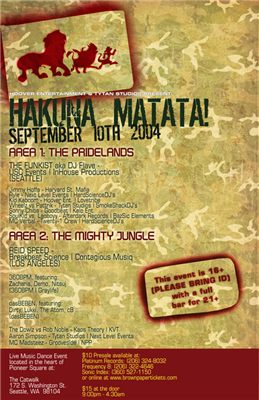 Hakuna Matata (lineup)