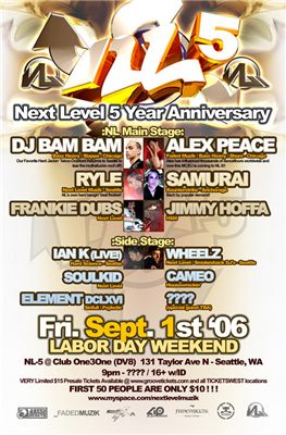 NL-5 Next Level 5 Year Anniversary