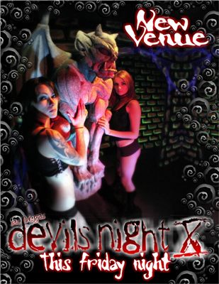 Devils Night X (front) - New Venue, this Friday night