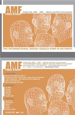 AMF - International Deejay Gigolo Pimp-N-Ho Party (Adonis & Miss Funk)