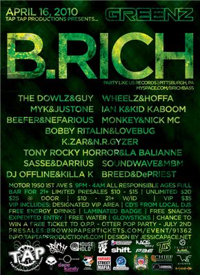 Tap Tap Productions - Greenz: B.Rich (back)