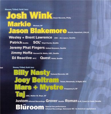 USC event (Josh Wink / Billy Nasty / Joey Beltram)