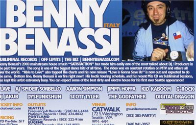 Ground Zero & Get Down - Benny Benassi (back)
