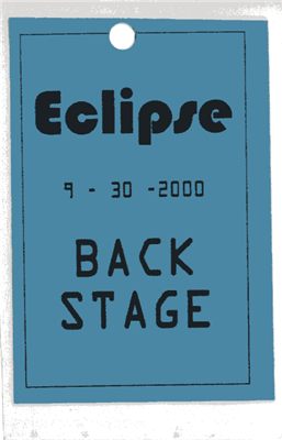 Backstage badge - Eclipse